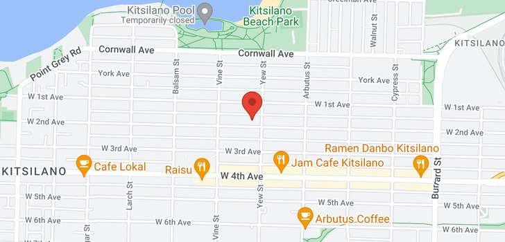 map of 402 2211 W 2ND AVENUE